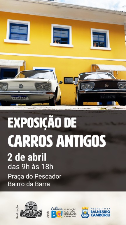 Exposição de carros antigos volta à Praça do Pescador neste domingo