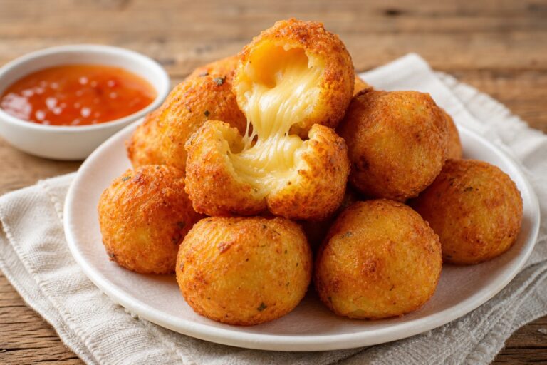 Bolinha de Queijo Sem Massa – Petisco Crocante e Cremoso em Poucos Minutos