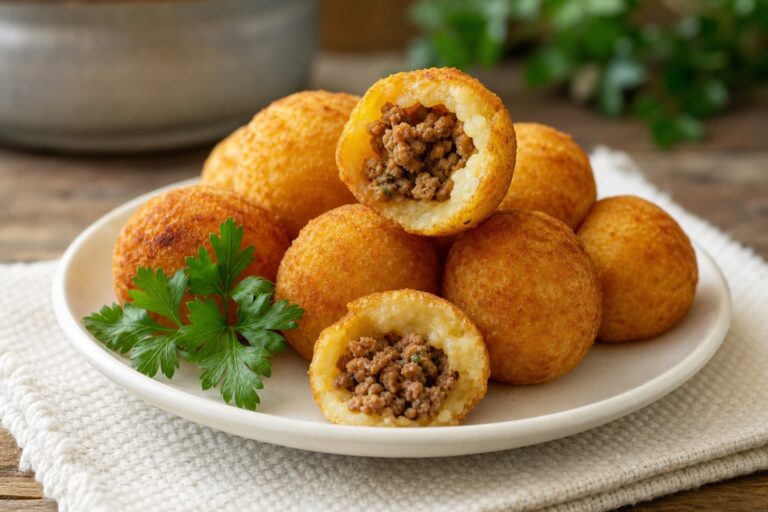 Bolinho de Tapioca com Recheio de Carne Moída – Petisco Saboroso para Qualquer Ocasião