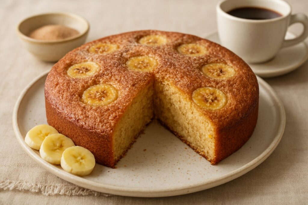 Bolo de Banana com Canela