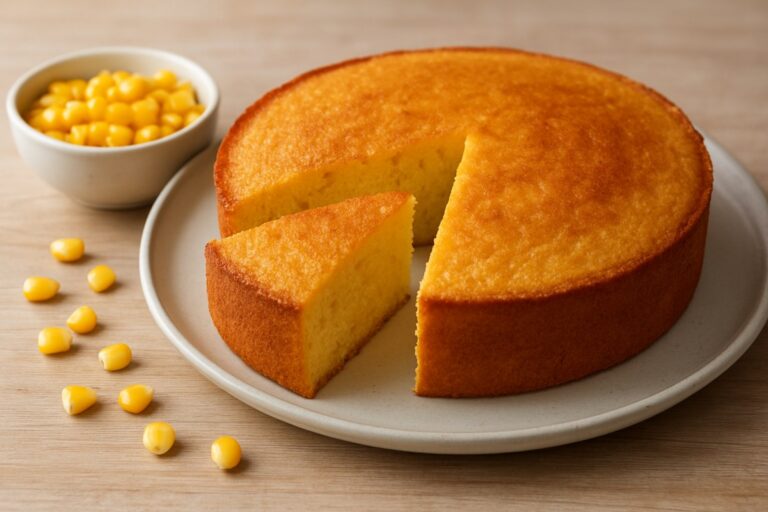 Bolo de Milho Fofinho com Grãos Frescos – Receita Simples para o Café da Tarde