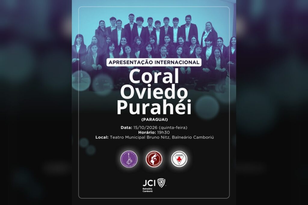 Coral paraguaio se apresenta no Teatro Bruno Nitz em BC