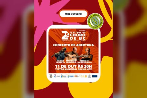Festival de Choro de BC inicia com concerto gratuito sábado