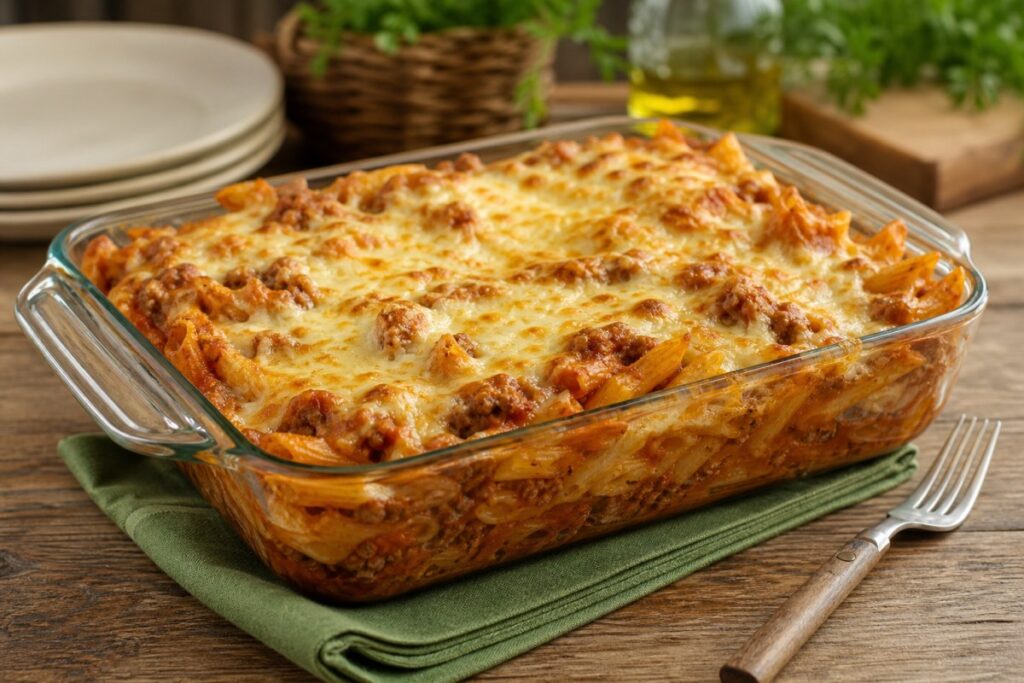 Macarrão à Bolonhesa Assado