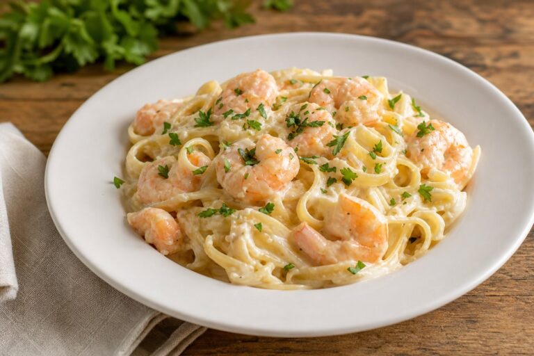 Macarrão ao Molho Cremoso de Camarão – Receita Prática e Saborosa para Almoços Especiais