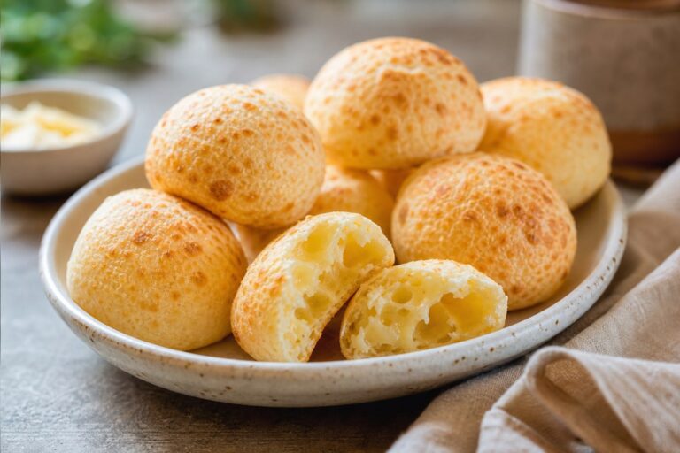 Pão de Queijo Sem Ovo com Apenas 3 Ingredientes – Receita Fácil e Macia