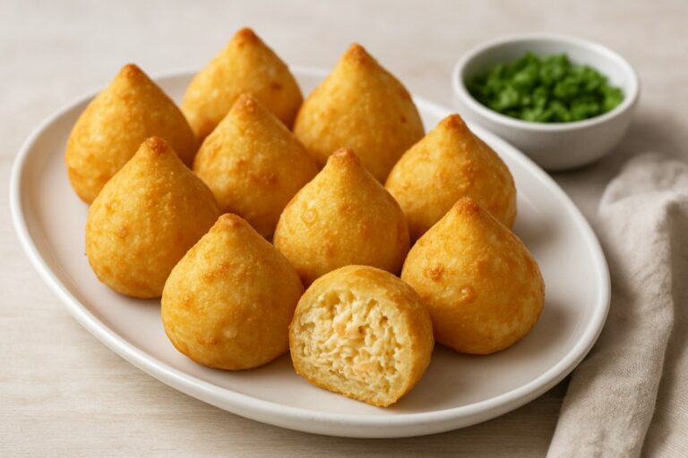 Pãozinho-Coxinha de Frango com Requeijão – Salgado Assado para Compartilhar