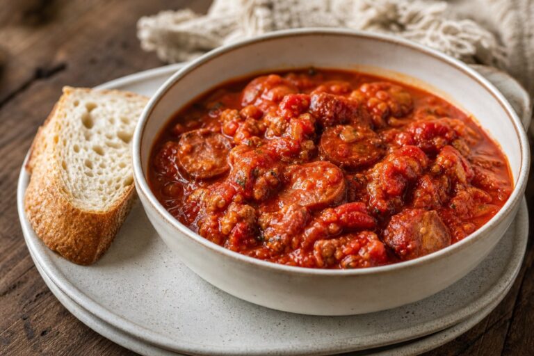 Ragu de Linguiça com Molho Encantador – Prato Versátil para Acompanhamentos
