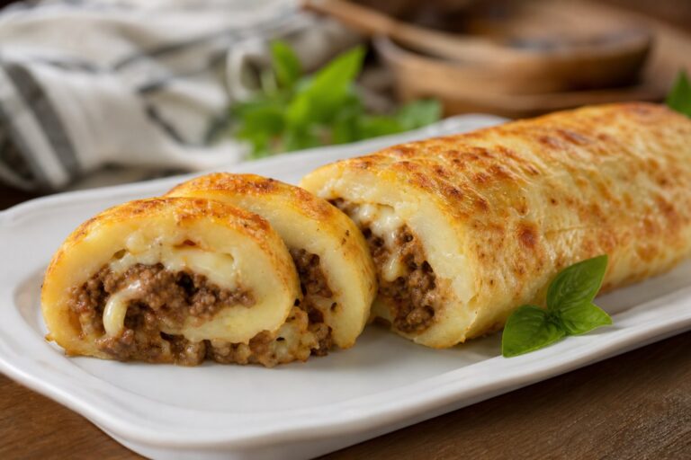 Rocambole de Batata com Carne Moída – Receita Simples e Saborosa para o Almoço