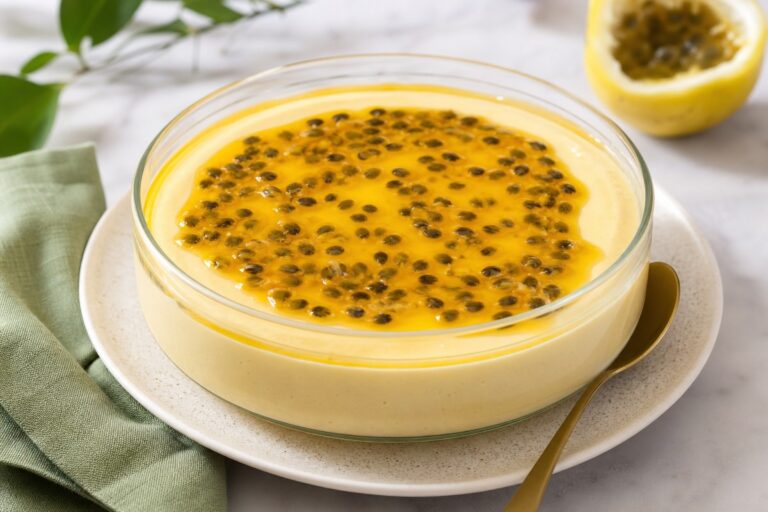 Sobremesa Cremosa de Maracujá com 4 Ingredientes – Receita Fácil e Rápida