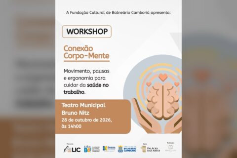 Workshop Conexão Corpo-Mente em BC adiado para 28 de outubro